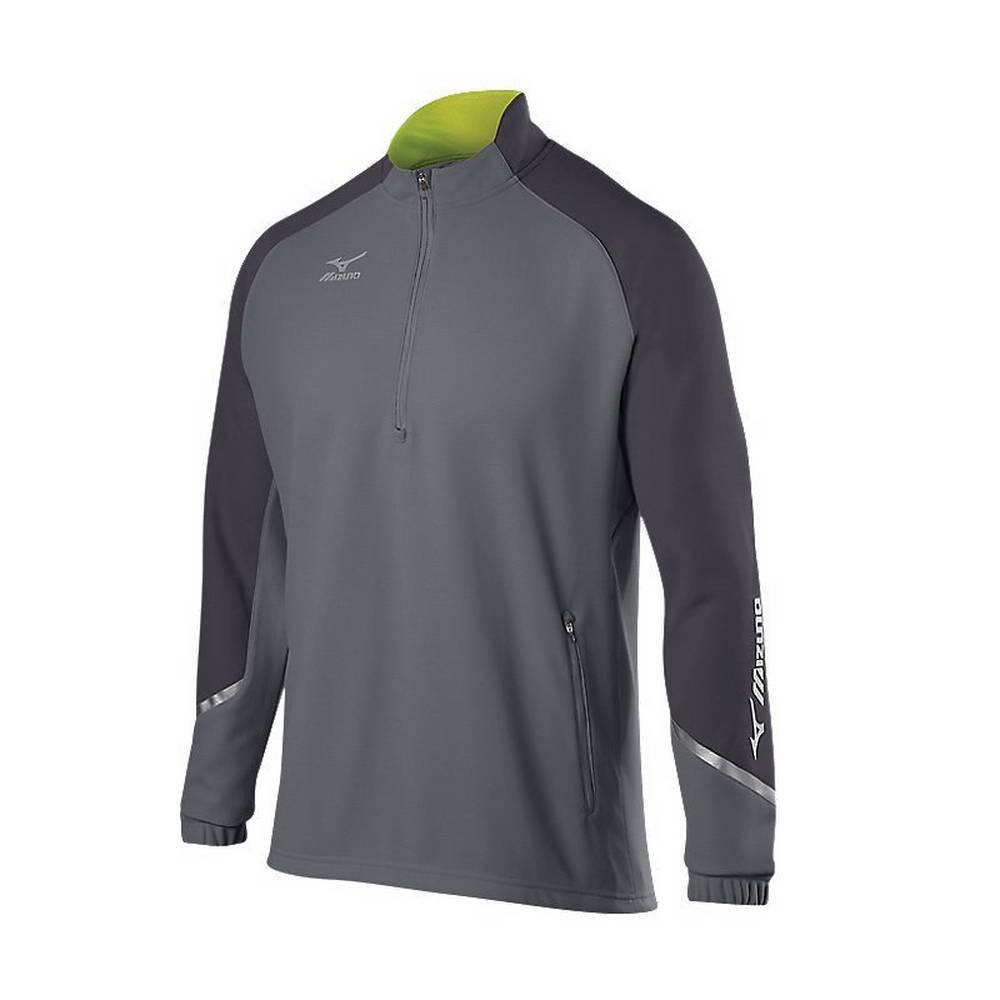 Mizuno Men's Elite 1/2 Zip Pullover Grey (350620-WZP)